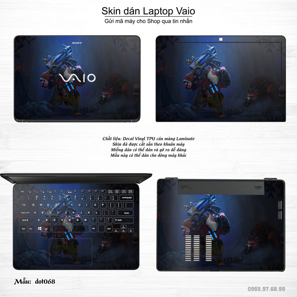 Skin dán Laptop Sony Vaio in hình Dota 2 _nhiều mẫu 12 (inbox mã máy cho Shop)