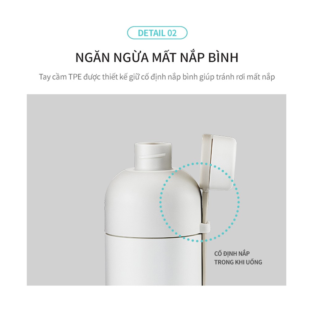 Bình giữ nhiệt Lock&amp;Lock Belt Bottle LHC4267 490ml - Hàng Chính Hãng