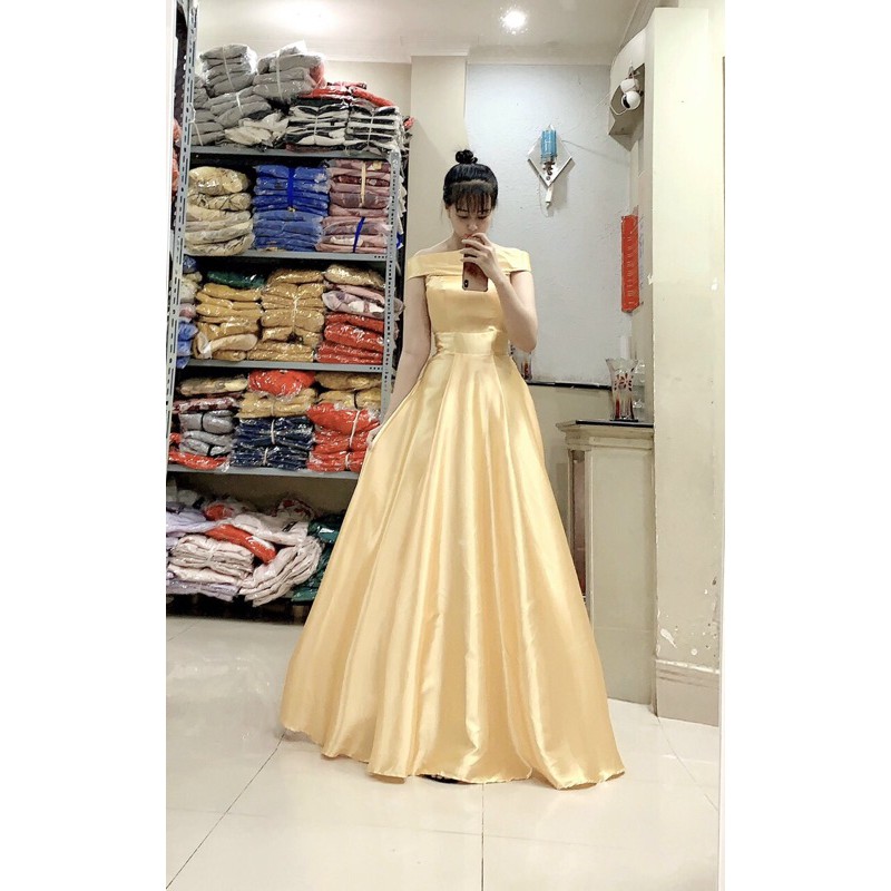 Đầm Maxi xoè bẹt vai SANG TRỌNG MS15Y ( Size M, L đến 58kg ) | BigBuy360 - bigbuy360.vn