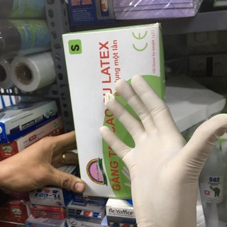 1 hộp găng tay y tế không bột - Hàng đẹp