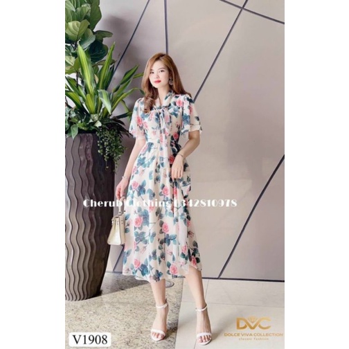 Sỉ vải tơ hoa cành hồng 1m