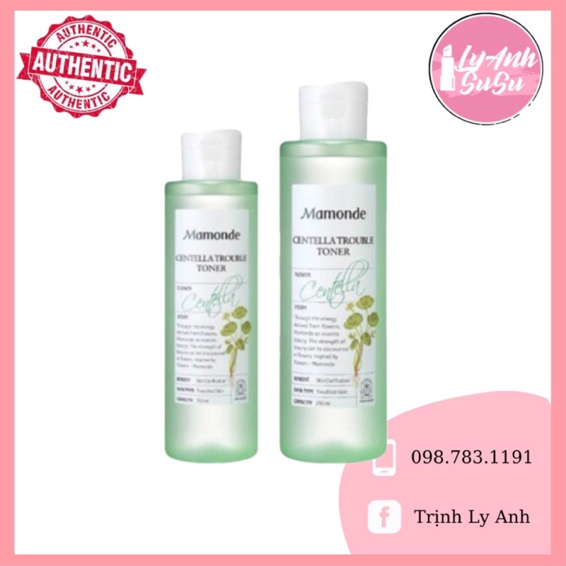 Toner Mamonde rau má Centella 150ml