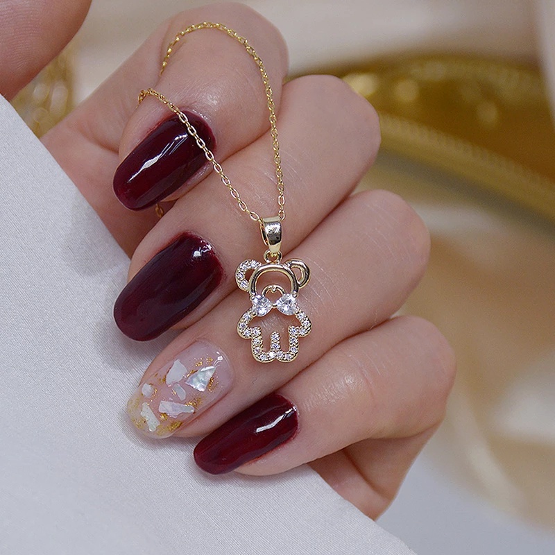 Vòng cổ Mặt Dreamcatcher Đính Đá Zircon / Ngôi Sao / Mặt Trăng Thời Trang Hàn Quốc Cho Nữ