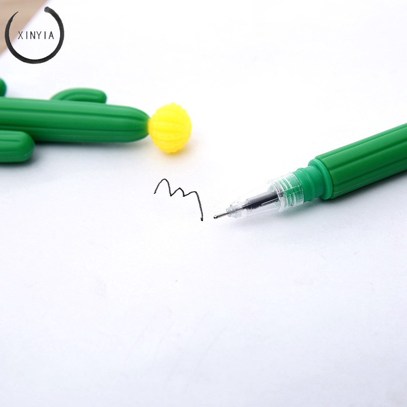 Fountain Pen Soft Gum Cactus Gel Pen Văn phòng phẩm sáng tạo Chữ ký Pen Pen