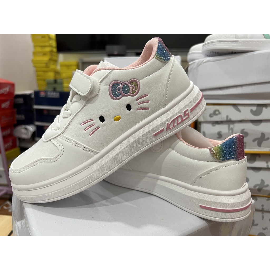 D02-Giày thể thao bé gái & nữ mèo Kitty dễ thương size 35-37 (D02 KITTY)