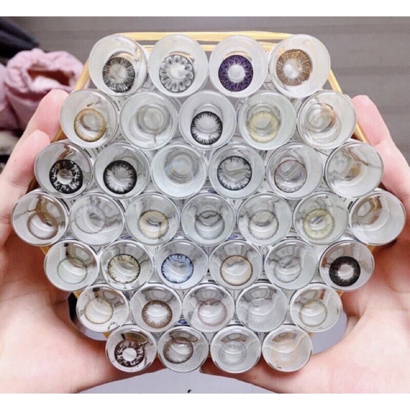 1 cặp lens màu đẹp được chọn mẫu , dễ đeo không cộm mắt, tô vẽ đôi mắt thêm xinh đẹp💯