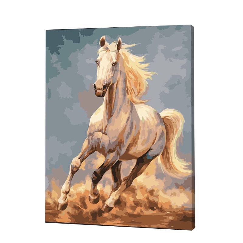 Tranh Sơn Dầu Tô Màu Số Hoá - MÃ ĐÁO THÀNH CÔNG - Có Khung, 03 Cọ Tô, Móc Treo