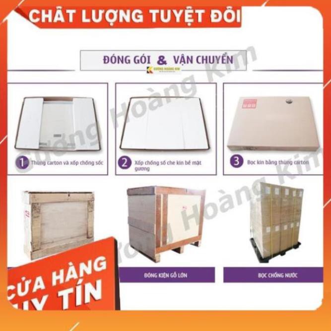 gương led phòng tắm kết hợp phá sương đồng hồ nhiệt độ hiện đại kích thước 50x70 - guonghoangkim mirror | BigBuy360 - bigbuy360.vn