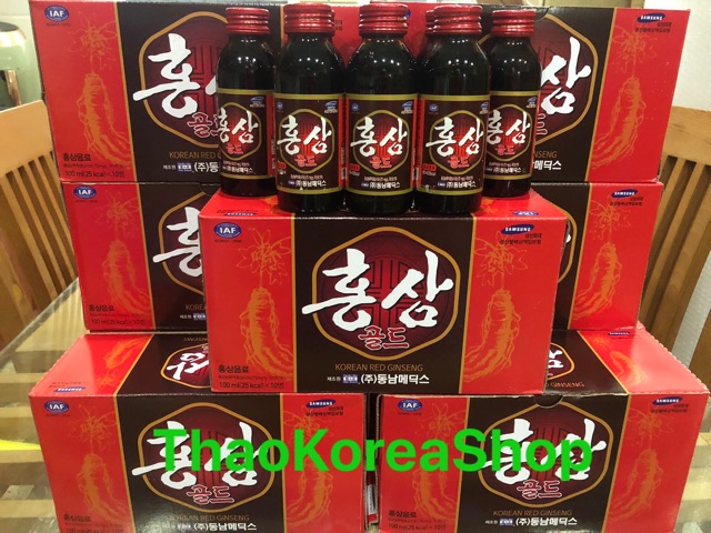 Nước Hồng Sâm Chai Hàn Quốc(KOREAN RED GINSENG DRINK)