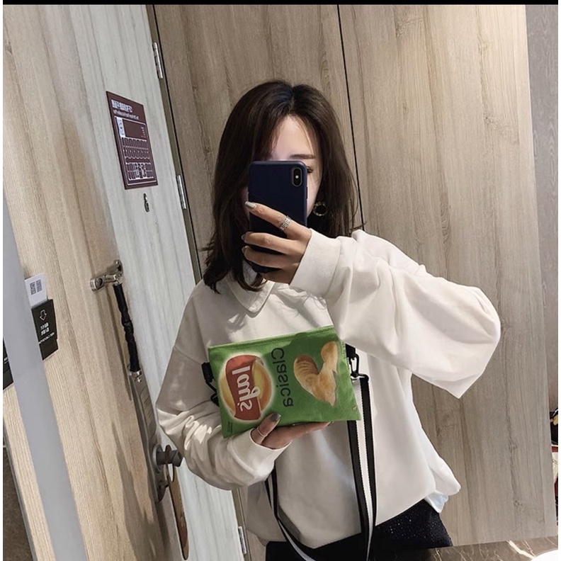 💥HOT💥 Túi đeo chéo hình gói Snack bim bim Lays cute