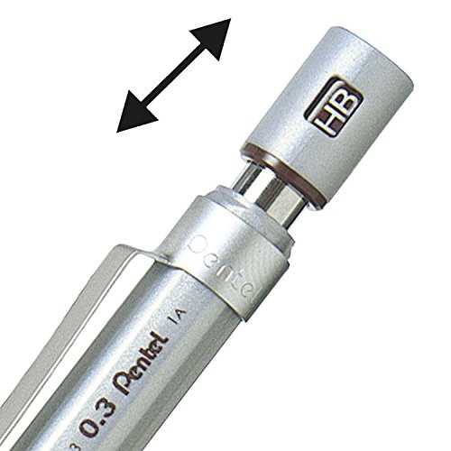 Bút chì kỹ thuật thân kim loại Pentel Graphgear500 PG515 Mechanical Pencil for Draft