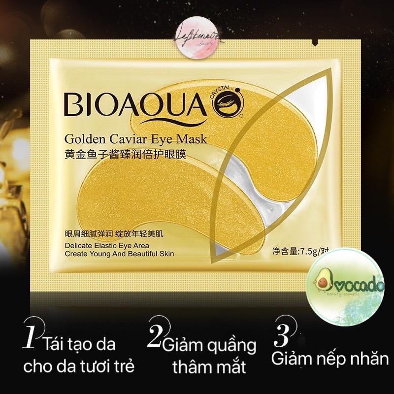 Mặt nạ dưỡng mắt Bioaqua tinh chất ốc sên giảm thâm nếp nhăn và bọng mắt