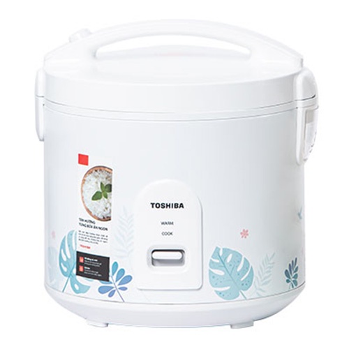 Nồi cơm nắp gài Toshiba 1 lít RC-10JH2PV - Hợp kim nhôm chống dính, có xửng hấp - Hàng chính hãng bảo hành 12 tháng