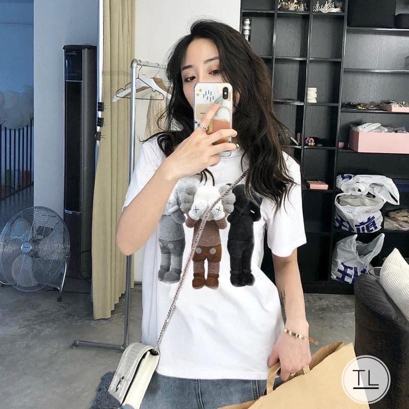 Áo phông cổ tròn hình gấu (nam/nữ)