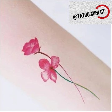 [DEAL] Hình xăm dán tatoo hoa đôi  h10.Xăm dán tatoo mini tạm thời, size &lt;10x6cm