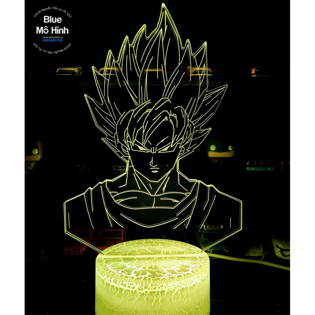 Blue mô hình | Đèn ngủ LED  nhân vật Son Goku
