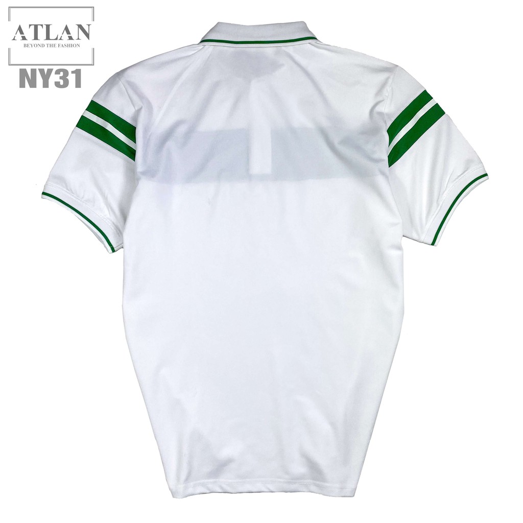 Áo Nam Cổ Bẻ 💖 𝘍𝘳𝘦𝘦𝘴𝘩𝘪𝘱 💖 Áo Polo Cộc Tay Trắng Sọc Xanh Biển Nhạt - NY31 | BigBuy360 - bigbuy360.vn