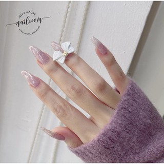 Charm nơ sứ lì set 2 charm