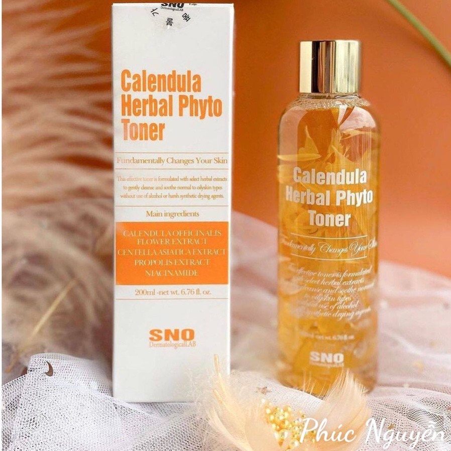 Nước Hoa Hồng Toner Cánh Hoa Cúc SNO Calendula Herbal Phyto Toner