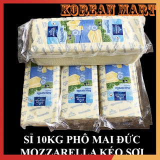 SỈ 10KG PHÔ MAI ĐỨC MOZARELLA KÉO SỢI 2,5KG/ TẢNG