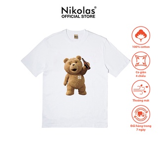 Áo thun trẻ em nikolas 100% cotton the ted2