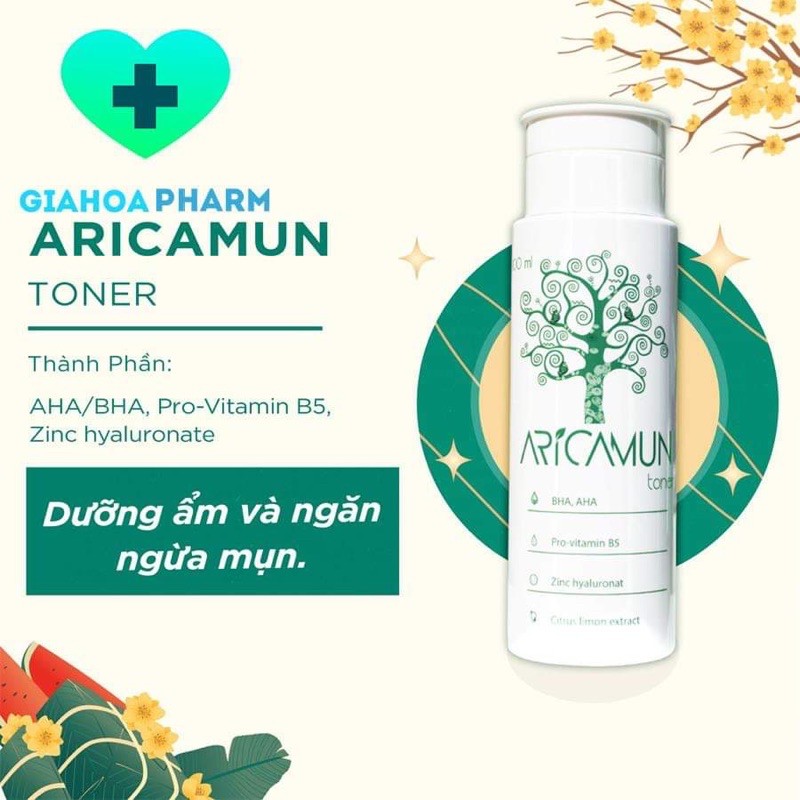 Nước hoa hồng Aricamun Toner - Chai 100ml