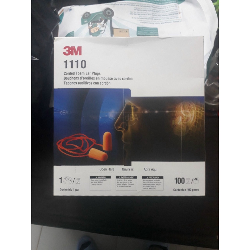 COMBO 10 ĐÔI NÚT BỊT TAI CHỐNG ỒN 3M 1110
