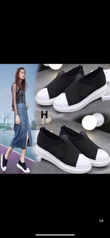 Giày slipon băng quấn độn đế - Kèm clip sản phẩm