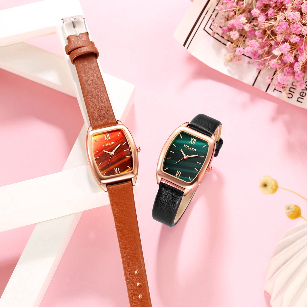 Đồng Hồ Nữ Dây Da Mặt Đá Hoa Cương Thời Trang Sang Trọng | BigBuy360 - bigbuy360.vn