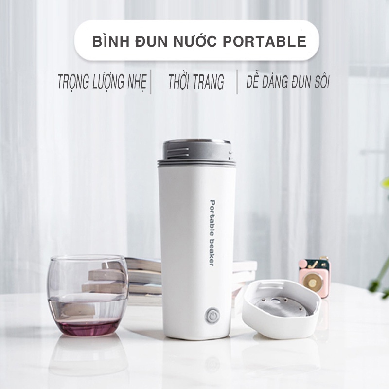 Bình đun nước mini, Bình đun nước du lịch dung tích 450ML