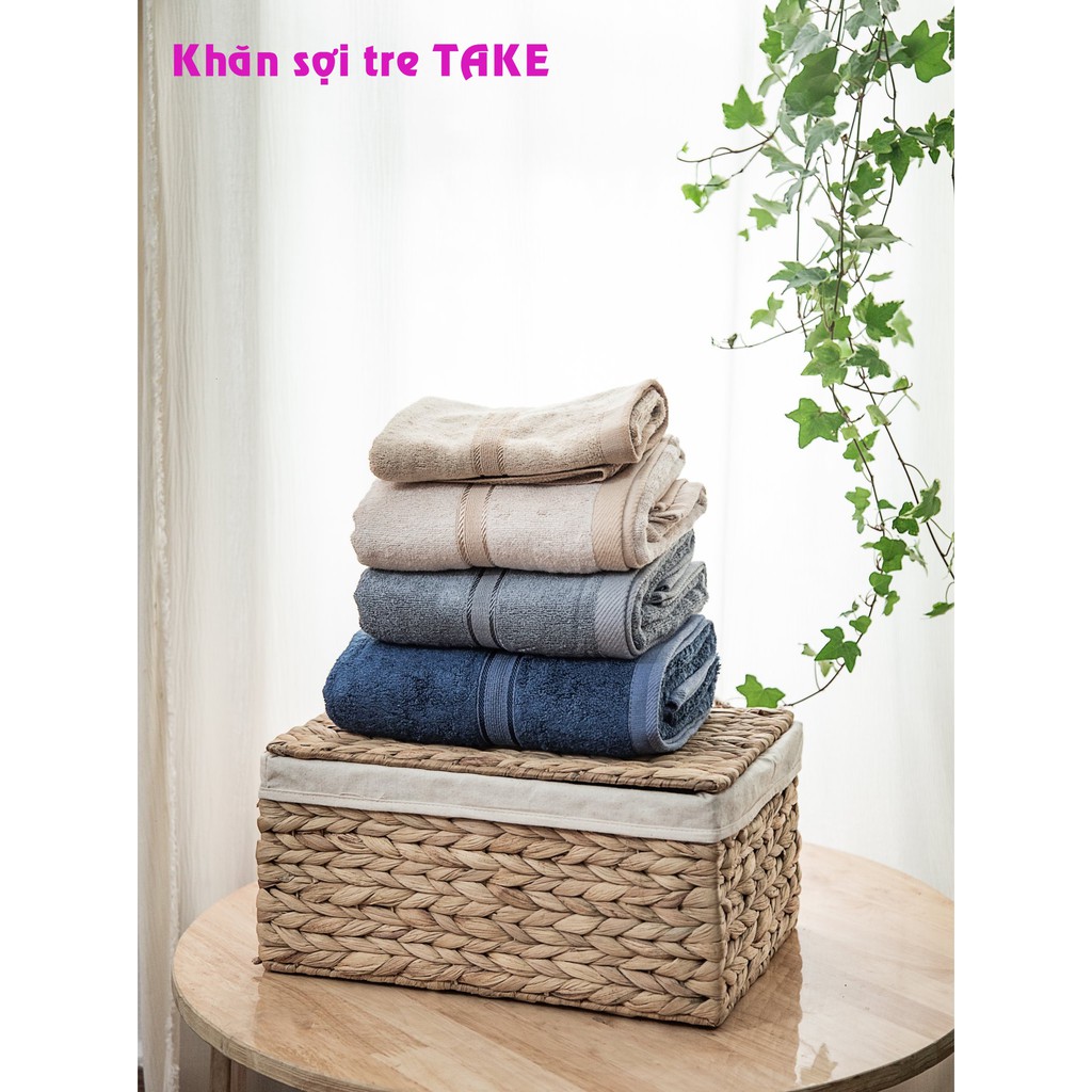 Khăn tắm sợi tre cao cấp xuất Nhật TAKE 60x120cm, 70x140cm