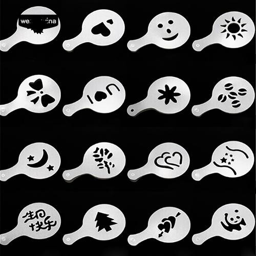 Khuôn trang trí trên mặt tách cà phê độc đáo