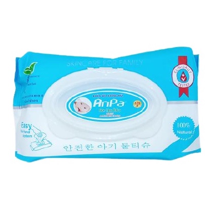 [Khăn giấy ướt] Khăn giấy ướt chính hãng Anpa 125g an toàn cho bé