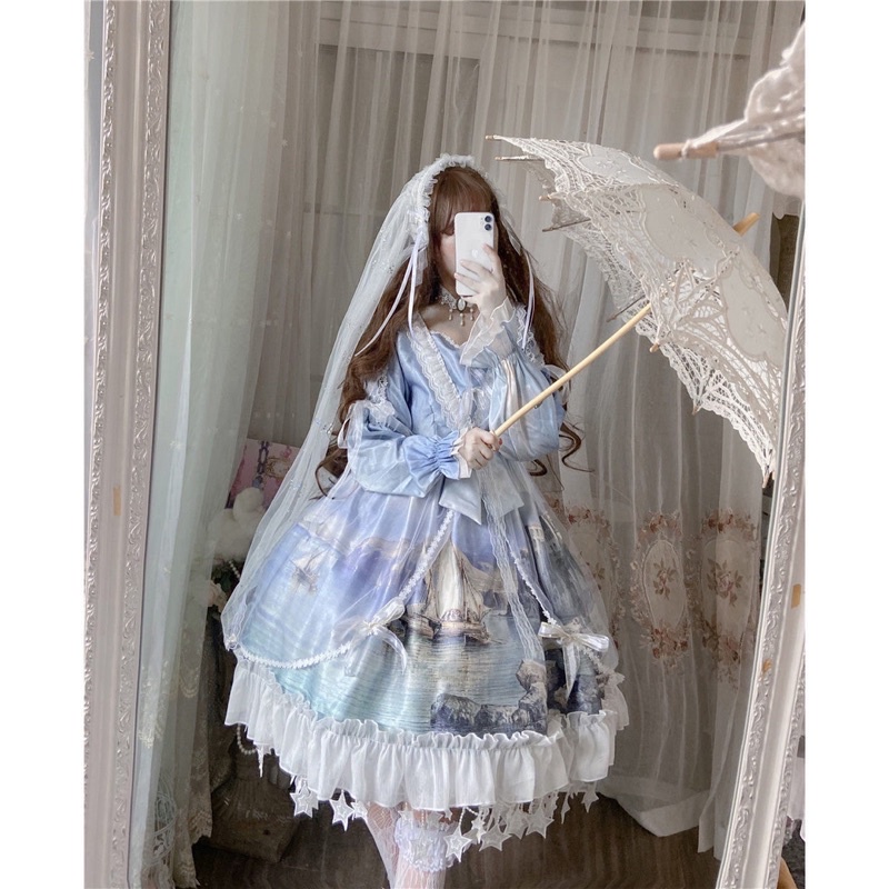 Đầm Lolita OP liền tay