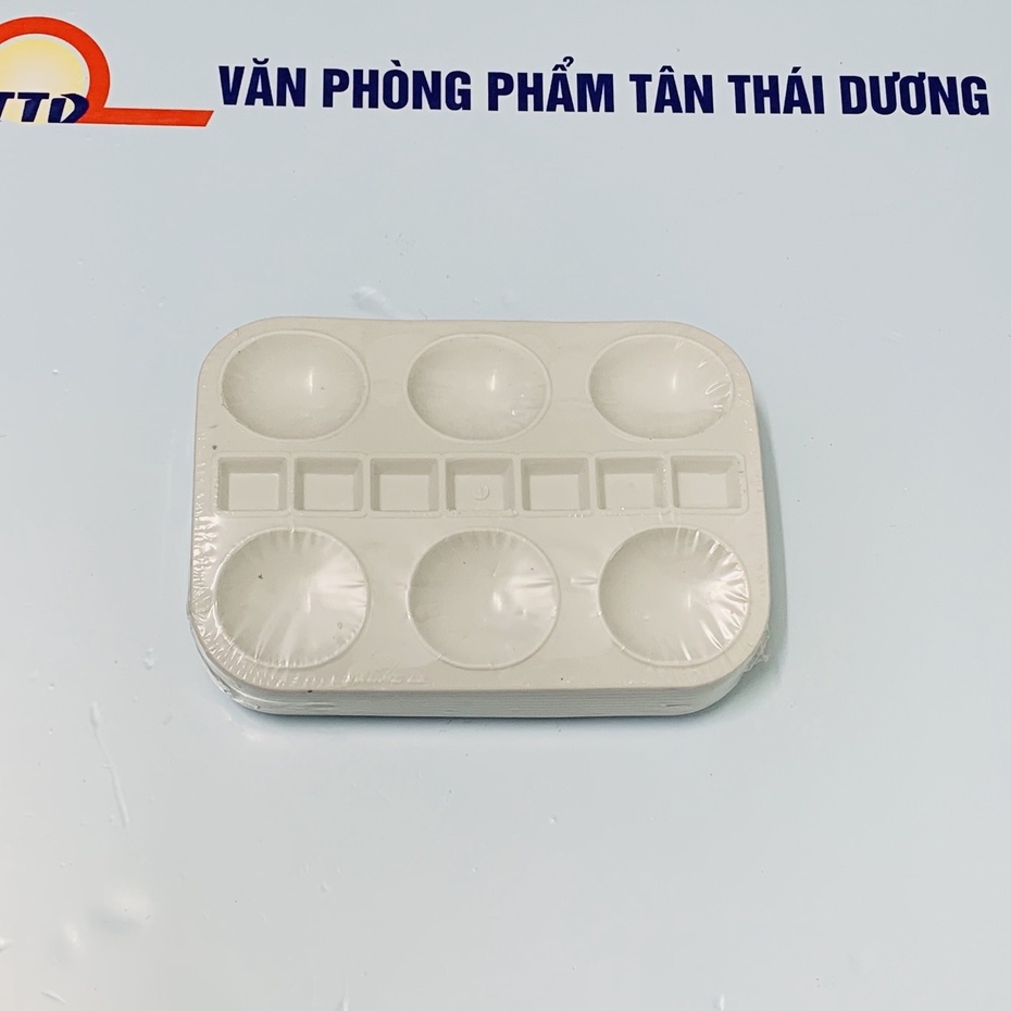 Combo 10 Khay Pha Màu - Khay Vẽ Màu Nước 13 Ô