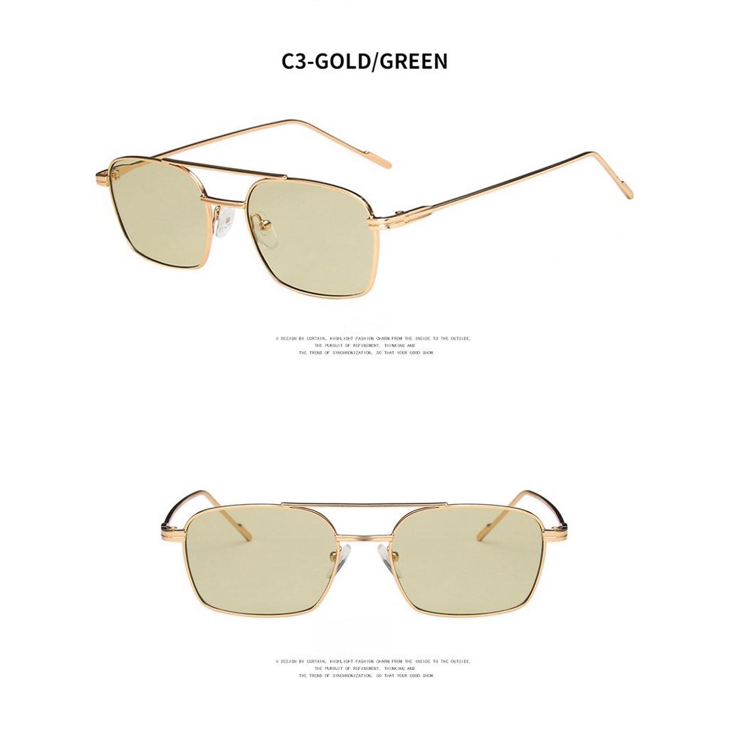 Kính Mát Gọng Kim Loại Phong Cách Retro Hàn Quốc 2021