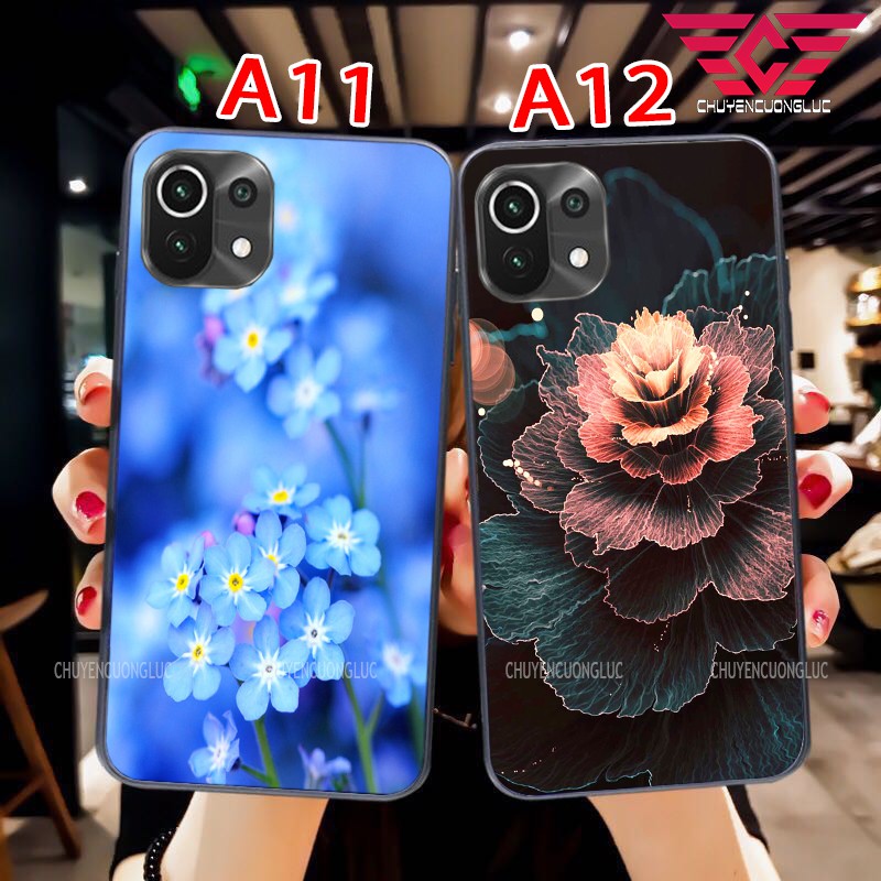 [HOT] ỐP LƯNG XIAOMI MI 11 LITE HOA LÁ MẶT SAU BẰNG KÍNH SANG TRỌNG