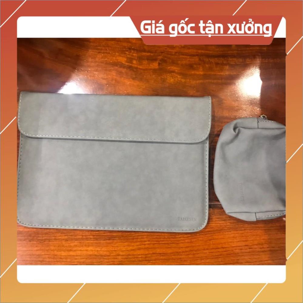 [Combo] Bao da chống sốc, chống nước cho Macbook & túi đựng phụ kiện chính hãng Taikesen