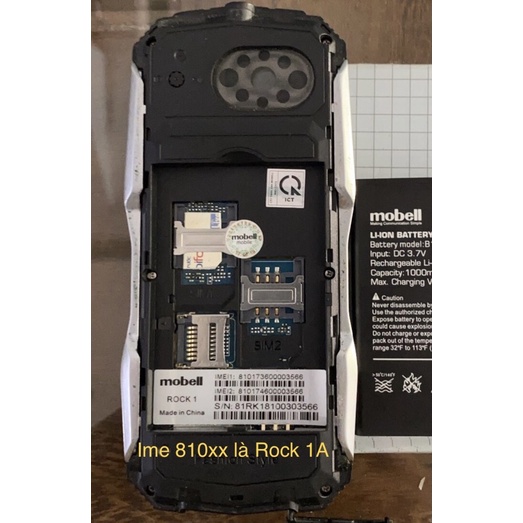 Pin Mobell Rock 1 / Rock 1A Chính Hãng mới 100%