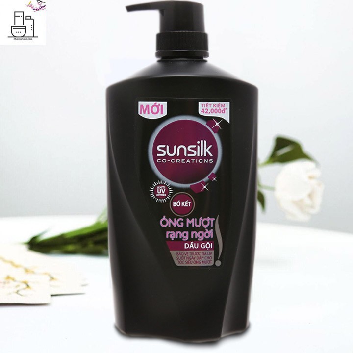 Dầu gội Sunsilk bồ kết óng mượt rạng ngời 900g