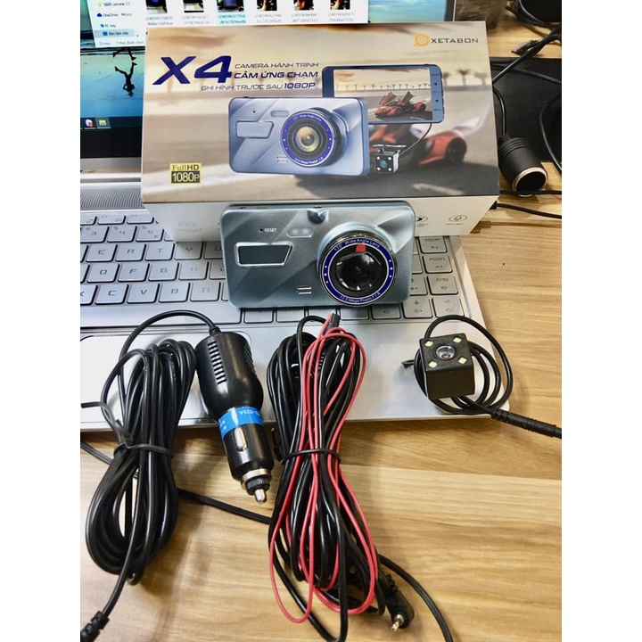 CAMERA HÀNH TRÌNH TRƯỚC SAU FULL HD X4 - TÍCH HỢP MÀN CẢM ỨNG | BigBuy360 - bigbuy360.vn