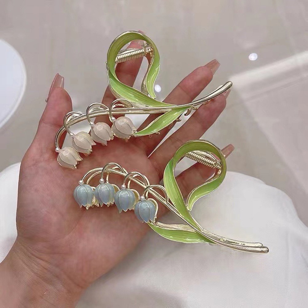 Kẹp Tóc Càng Cua Trang Trí Hoa Nhiều Màu Thời Trang Cho Nữ