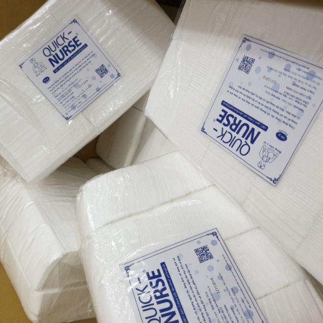 Bông gòn cắt miếng Quick Nurse 500g