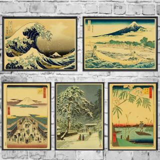 Poster Dán Tường Phong Cách Nhật Bản Cổ Điển
