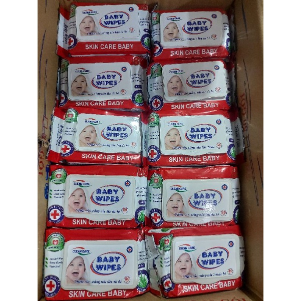 [ Combo 10 Gói ] Khăn Ướt Baby Wipes 80g.