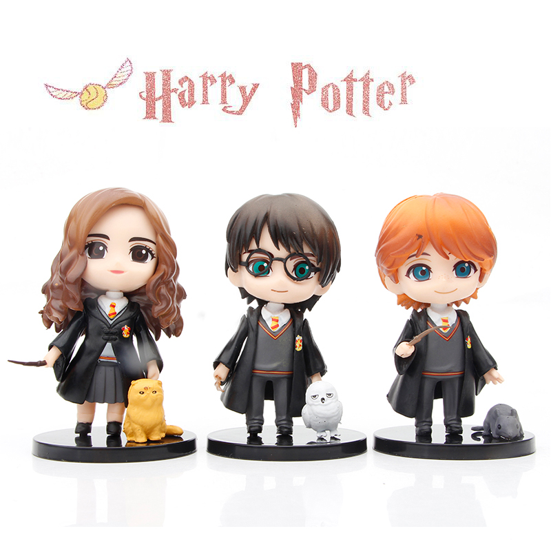 Bộ 3 Mô Hình Nhân Vật Phim Harry Potter Kích Thước 10cm