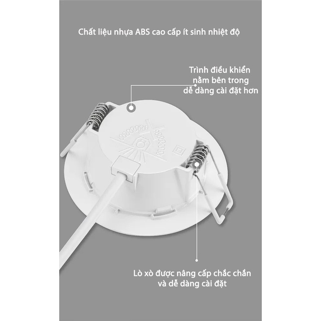 Bóng đèn downlight Philips 5.5w, 7w khoét lỗ 90mm-100mm