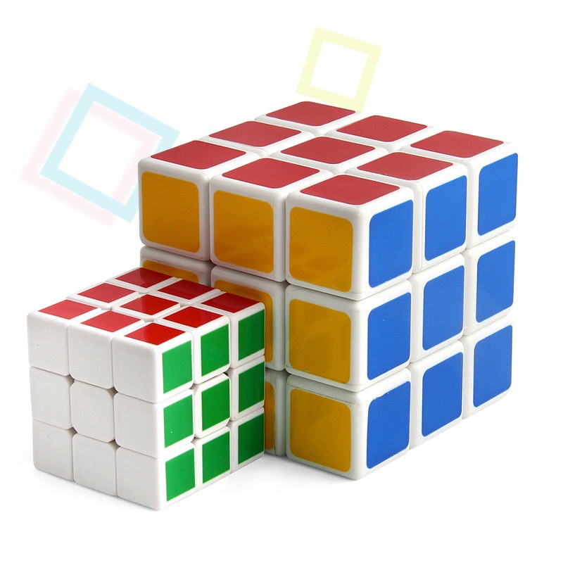 Đồ chơi Rubic - Combo 2 khối Rubik ( Rubic) vuông lớn và nhỏ