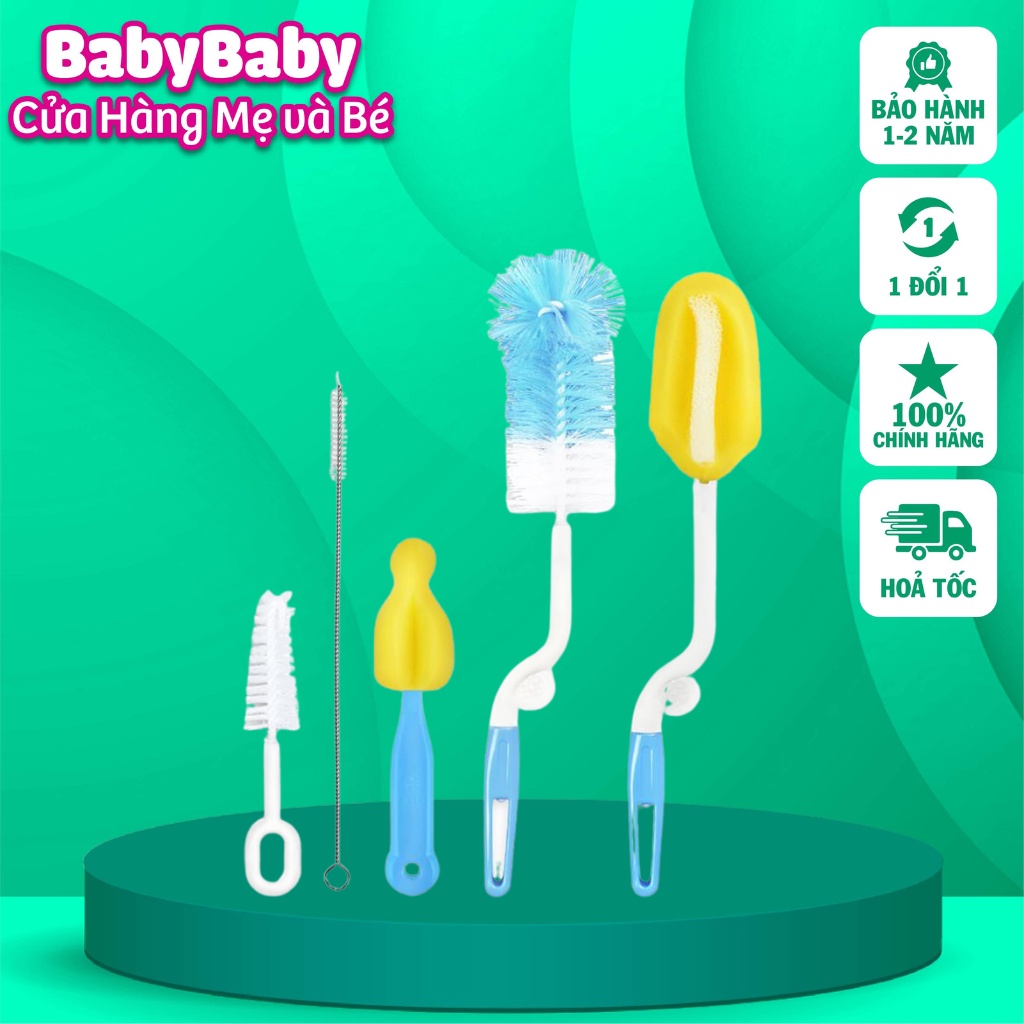 Cọ rửa bình sữa 5 chi tiết