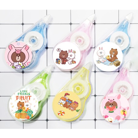 Bút xoá băng gấu brown thỏ cony BBI4 in hình cute dễ thương